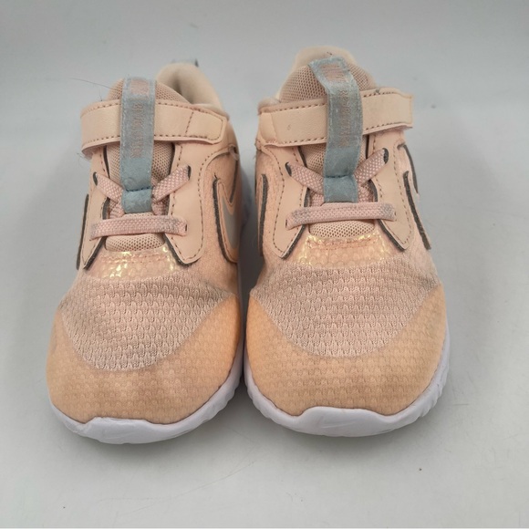 Nike Girl’s Flex Runner 2 Peach Slip-On Sneaker Athletic Shoe- Size 10 C - Picture 3 of 12